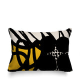 Aloe Abstract Reversible Indoor/Outdoor Rectangle Pillow
