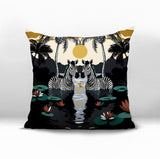 Alva Zebra Reversible Indoor/Outdoor Square Pillow