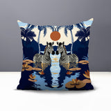 Alva Zebra Reversible Indoor/Outdoor Square Pillow