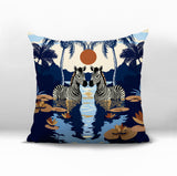 Alva Zebra Reversible Indoor/Outdoor Square Pillow