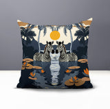 Alva Zebra Reversible Indoor/Outdoor Square Pillow