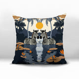 Alva Zebra Reversible Indoor/Outdoor Square Pillow
