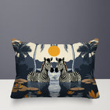 Alva Zebra Reversible Indoor/Outdoor Rectangular Pillow