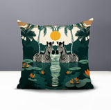 Alva Zebra Reversible Indoor/Outdoor Square Pillow