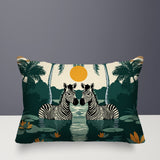 Alva Zebra Reversible Indoor/Outdoor Rectangular Pillow