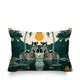 Alva Zebra Reversible Indoor/Outdoor Rectangular Pillow