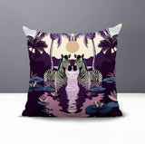 Alva Zebra Reversible Indoor/Outdoor Square Pillow
