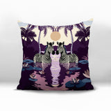 Alva Zebra Reversible Indoor/Outdoor Square Pillow