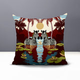 Alva Zebra Reversible Indoor/Outdoor Square Pillow