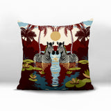 Alva Zebra Reversible Indoor/Outdoor Square Pillow