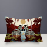 Alva Zebra Reversible Indoor/Outdoor Rectangular Pillow