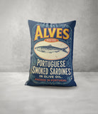 Alves Sardine Faux Linen Lumber Pillow
