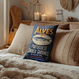 Alves Sardine Faux Linen Lumber Pillow
