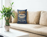 Alves Sardine Faux Linen Lumber Pillow