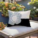 Amie Minimalist Lumbar Indoor/Outdoor Throw Pillow