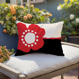 Amie Minimalist Lumbar Indoor/Outdoor Throw Pillow