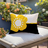 Amie Minimalist Lumbar Indoor/Outdoor Throw Pillow