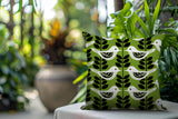Amiri Bird Reversible Indoor/Outdoor Square Pillow