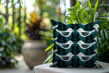 Amiri Bird Reversible Indoor/Outdoor Square Pillow