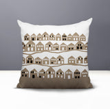 Amiro Tiny Houses Reversible Indoor/Outdoor Square Pillow