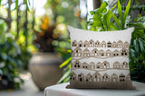 Amiro Tiny Houses Reversible Indoor/Outdoor Square Pillow