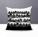 Amiro Tiny Houses Reversible Indoor/Outdoor Square Pillow