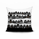 Amiro Tiny Houses Reversible Indoor/Outdoor Square Pillow