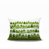 Amiro Tiny Houses Reversible Indoor/Outdoor Rectangle Pillow