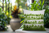 Amiro Tiny Houses Reversible Indoor/Outdoor Square Pillow