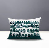 Amiro Tiny Houses Reversible Indoor/Outdoor Rectangle Pillow