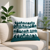 Amiro Tiny Houses Reversible Indoor/Outdoor Square Pillow