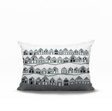 Amiro Tiny Houses Reversible Indoor/Outdoor Rectangle Pillow