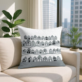 Amiro Tiny Houses Reversible Indoor/Outdoor Rectangle Pillow