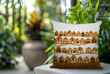 Amiro Tiny Houses Reversible Indoor/Outdoor Square Pillow