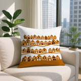 Amiro Tiny Houses Reversible Indoor/Outdoor Square Pillow