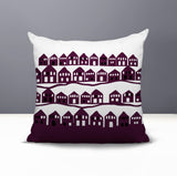 Amiro Tiny Houses Reversible Indoor/Outdoor Square Pillow