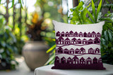 Amiro Tiny Houses Reversible Indoor/Outdoor Square Pillow