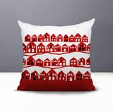 Amiro Tiny Houses Reversible Indoor/Outdoor Square Pillow