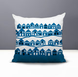 Amiro Tiny Houses Reversible Indoor/Outdoor Square Pillow