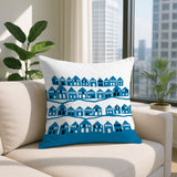 Amiro Tiny Houses Reversible Indoor/Outdoor Square Pillow