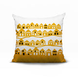 Amiro Tiny Houses Reversible Indoor/Outdoor Square Pillow