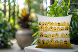 Amiro Tiny Houses Reversible Indoor/Outdoor Square Pillow