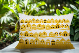 Amiro Tiny Houses Reversible Indoor/Outdoor Rectangle Pillow