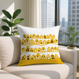 Amiro Tiny Houses Reversible Indoor/Outdoor Square Pillow