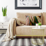 Anise Microsuede Lumbar Throw Pillow in Multicolor - Size 20x14