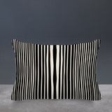 Anja Penny Ticking Lumbar Indoor/Outdoor Throw Pillow