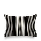 Anja Penny Ticking Lumbar Indoor/Outdoor Throw Pillow