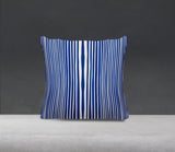 Anja Penny Ticking Square Indoor/Outdoor Throw Pillow