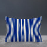 Anja Penny Ticking Lumbar Indoor/Outdoor Throw Pillow