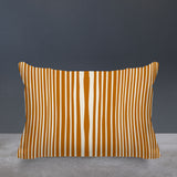 Anja Penny Ticking Lumbar Indoor/Outdoor Throw Pillow